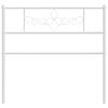 vidaXL Metal Replace Headboard White 80 cm