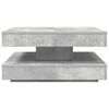 vidaXL Coffee Table 360-Degree Rotatable Concrete Grey 70x70x34.5 cm
