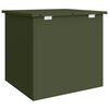 vidaXL Outdoor Storage Box Olive Green 55 x 50.5 x 50 cm Steel