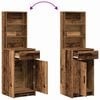 vidaXL Dressing Table Set with Drawer 3 pcs Old Wood Engineered Wood