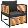 vidaXL Garden Chair with Cushions Solid Wood Acacia