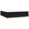 vidaXL Box Spring Bed Frame Black 200x200 cm Fabric
