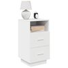 vidaXL Bedside Cabinets 2 pcs with 2 Drawers White 36x36x68 cm