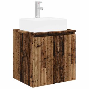 vidaXL Wall-Mounted Sink Vanity Old Wood 49.5 x 41 x 62.5 cm