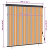 vidaXL Outdoor Roller Blind 160x250 cm Yellow and Blue
