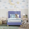 vidaXL Children's Bed Frame with Headboard Jeans Blue 80 x 160 cm
