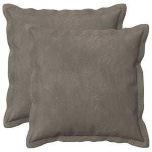 vidaXL Cushion with Pillow HOUTEN 2 pcs Light Grey Velvet