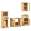 vidaXL 4 Piece Bathroom Furniture Set Corona Solid Wood Pine