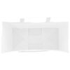 vidaXL Paper Bags 50 pcs with Handles White 26x12x35 cm