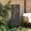 vidaXL Garden Privacy Screen Black 50 x 140 cm Cold-rolled steel