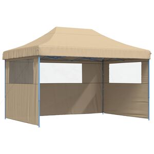 vidaXL Party Tent 279 x 410 x 315 cm Beige Oxford Fabric