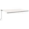 vidaXL Retractable Awning | Cream, Anthracite