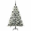 vidaXL Artificial Pre-lit Christmas Tree with Ball Set Green 150 cm