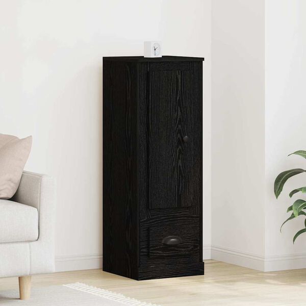 vidaXL Highboard Black Oak 36 x 35.5 x 103.5 cm Engineered Wood
