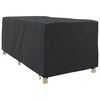 vidaXL Loungers Cover Plain Black 205 x 100 x 70 cm Fabric