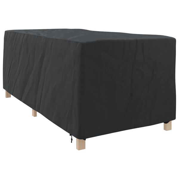 vidaXL Loungers Cover Plain Black 205 x 100 x 70 cm Fabric