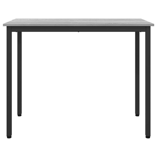 vidaXL Table Grey Sonoma 100 x 50 x 76.5 cm Engineered Wood and Steel