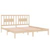 vidaXL Bed Frame without Mattress Solid Wood 200x200 cm (810037+818690)