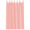 vidaXL Voile Curtains with Loops 2 pcs Pink 140x175 cm