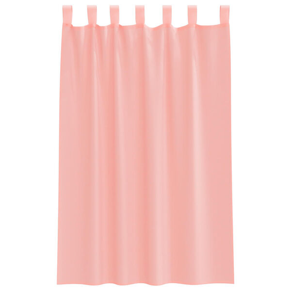 vidaXL Voile Curtains with Loops 2 pcs Pink 140x175 cm
