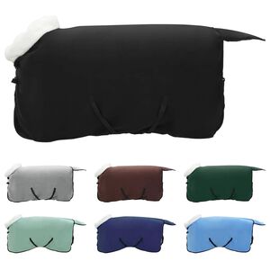 vidaXL Horse Blanket Black 85 cm Polar fleece
