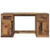 vidaXL Desk with Cabinet Old Wood 154.5 x 50 x 75 cm Engineered Wood