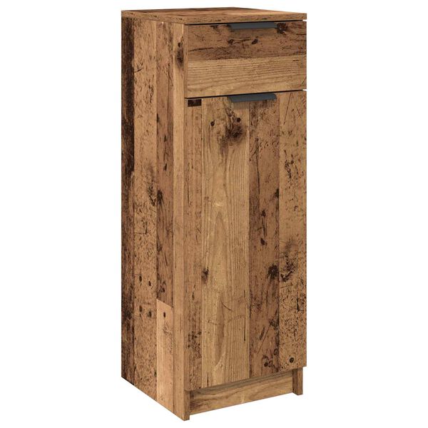 vidaXL Bathroom Cabinet Old wood 32 x 34 x 90 cm Engineered wood