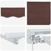 vidaXL Manual Retractable Awning Brown 3 x 2.5 m