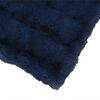 vidaXL Faux Rabbit Fur Blanket Marine Blue 130 x 150 cm Polyester