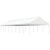 vidaXL Gazebo with Roof White 17.84x5.88x3.75 m Polyethylene