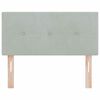 vidaXL Headboard with Headboard Light Grey 80 cm Faux Leather