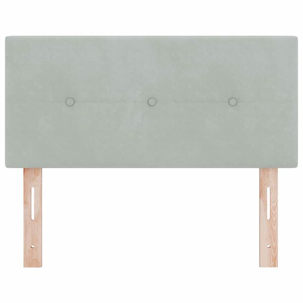 vidaXL Headboard with Headboard Light Grey 80 cm Faux Leather