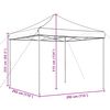 vidaXL Party Tent Folding Terracotta 292 x 292 x 315 cm Oxford Fabric