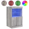 vidaXL Sideboard with LED Lights Grey Sonoma 41x37x67 cm