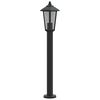 vidaXL Outdoor Floor Lamp Black 80 cm Stainless Steel