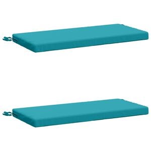 vidaXL 2-Piece Bench Cushions SOEST 2 pcs 100% Polyester Turquoise