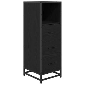 vidaXL Bathroom Furniture Set Black Oak 35 x 37.5 x 100 cm