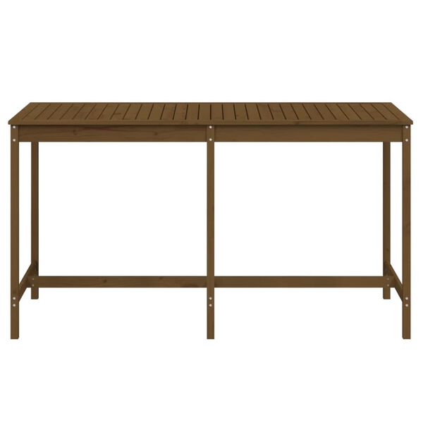 vidaXL Garden Table Honey Brown 203.5x90x110 cm Solid Wood Pine