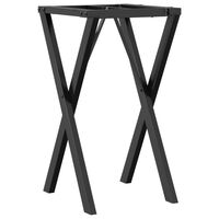 vidaXL Dining Table Legs X-Frame 40x40x73 cm Cast Iron