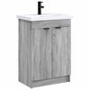 vidaXL Bathroom Furniture Set Grey Sonoma 78.5 x 37.5 x 81 cm
