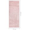 vidaXL Soft Pile Rug Anti-slip 57x150 cm Pink