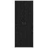 vidaXL Office Cabinet Black oak 60 x 32 x 153 Engineered wood