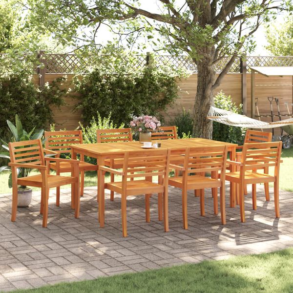 vidaXL Garden Chairs 8 pcs 59x55x85 cm Solid Wood Acacia