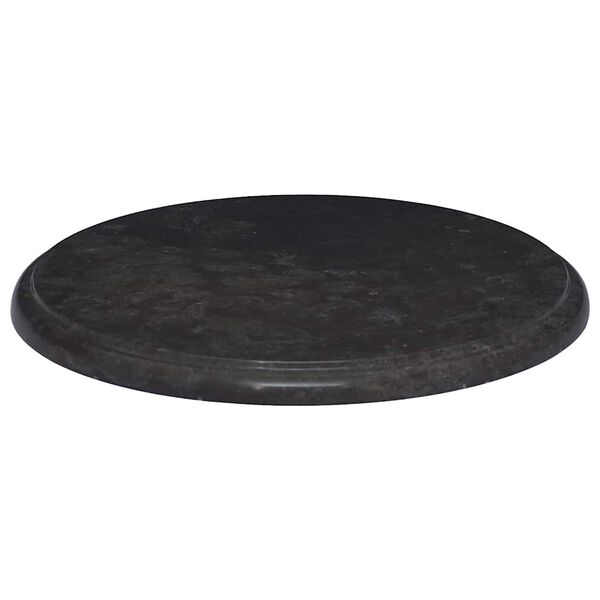 vidaXL Table Top Black &Oslash;40x2.5 cm Marble