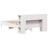 vidaXL Bookcase Bed without Mattress White 160x200 cm Solid Wood Pine