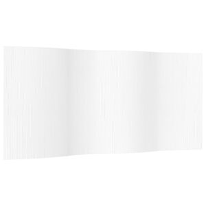 vidaXL Room Divider White Width 400 cm Height 165 cm Bamboo