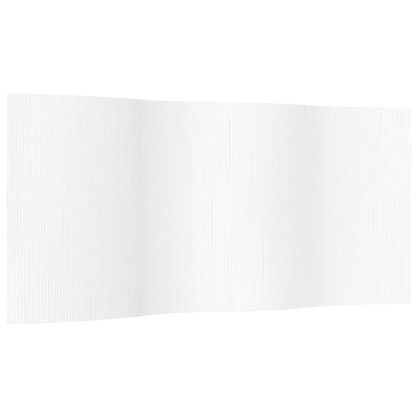 vidaXL Room Divider White Width 400 cm Height 165 cm Bamboo