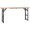 vidaXL Folding Beer Table 170x50x75/105 cm Solid Wood Fir