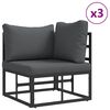 vidaXL Garden Sofa Set with Cushion 8 pcs