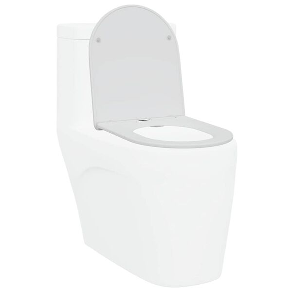 vidaXL Quick Release Toilet suitable for Seat White 44 x 36.4 x 3.4 cm